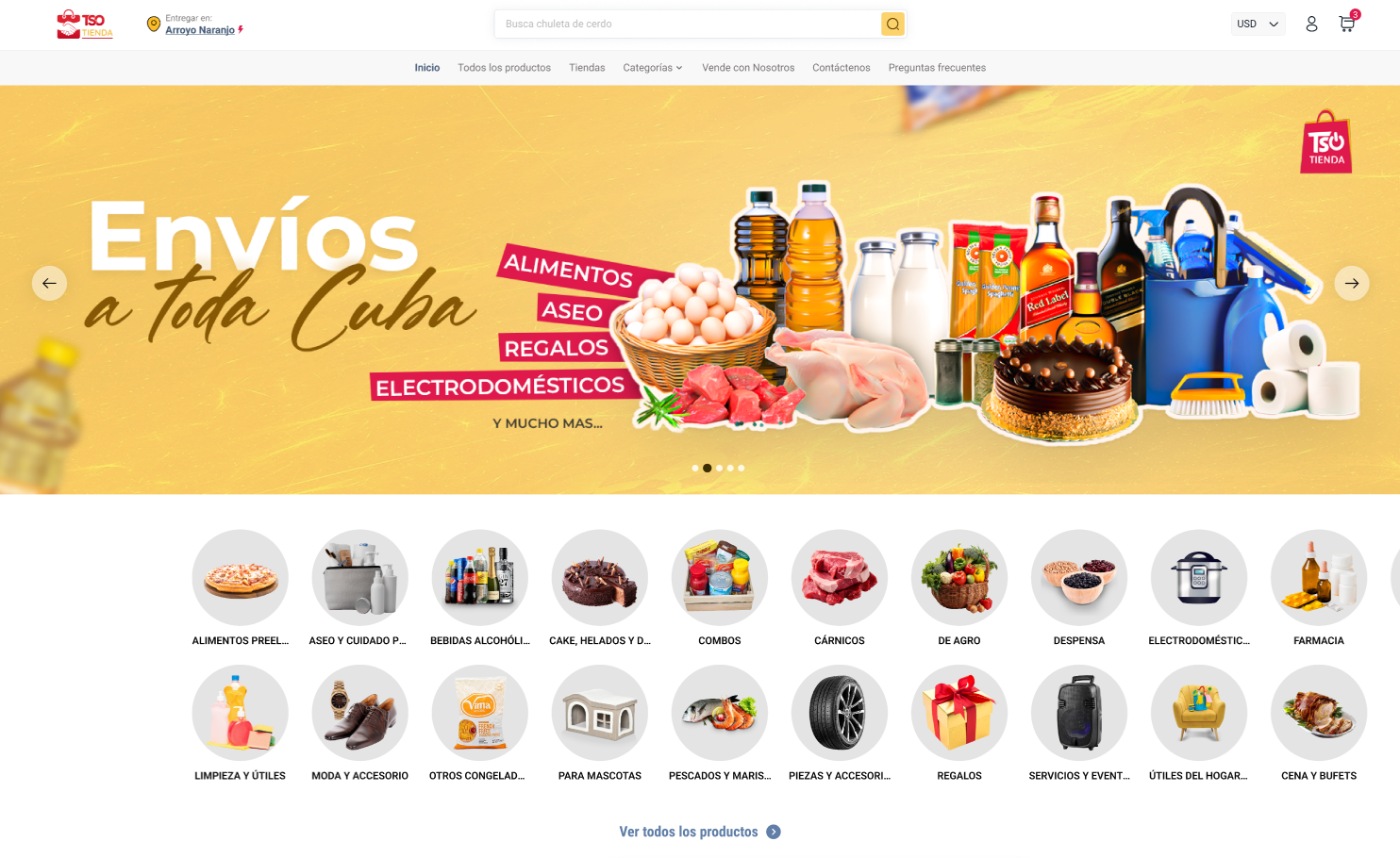 TSO Tienda — Envíos a Toda Cuba
